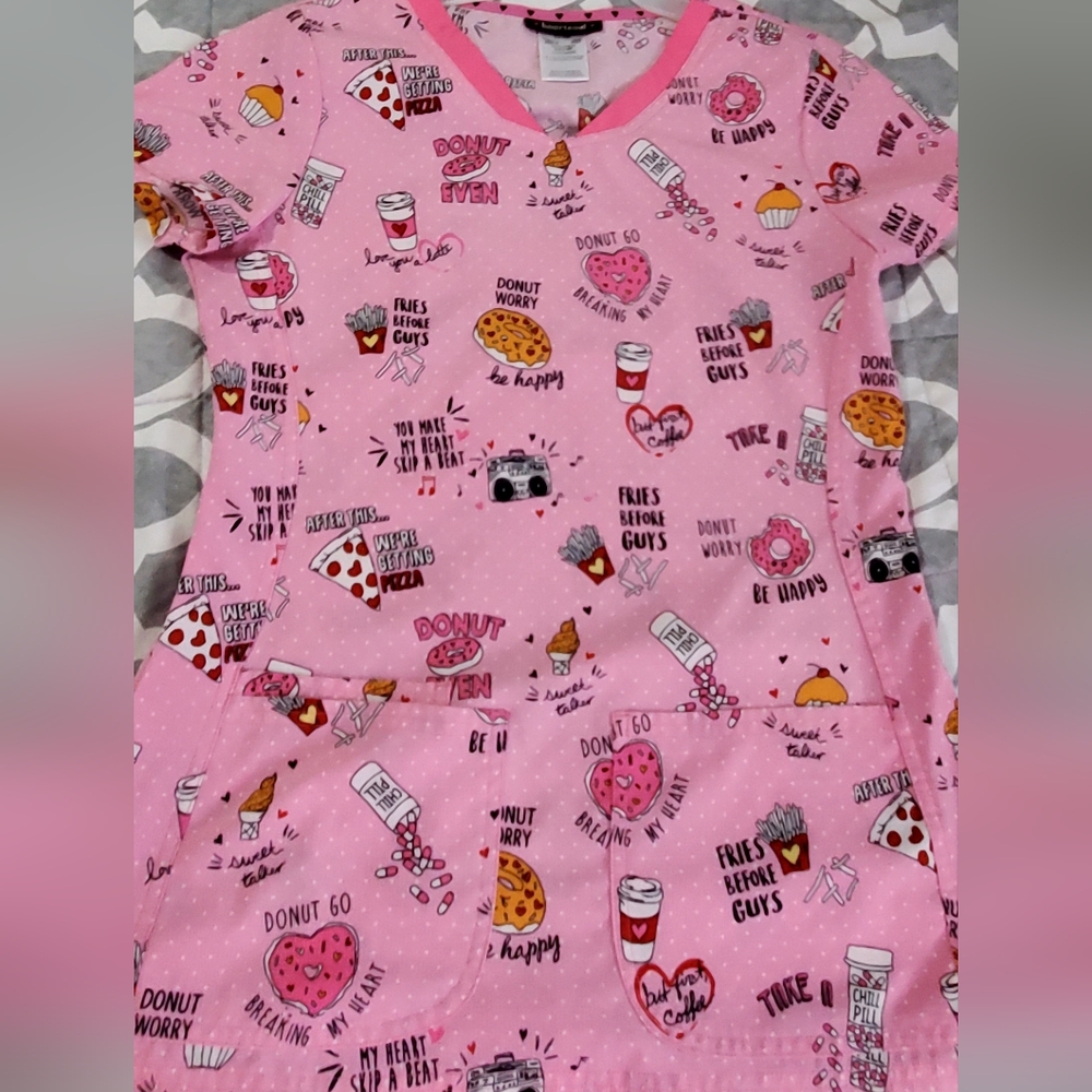 HeartSoul Pink Cartoon Print Top